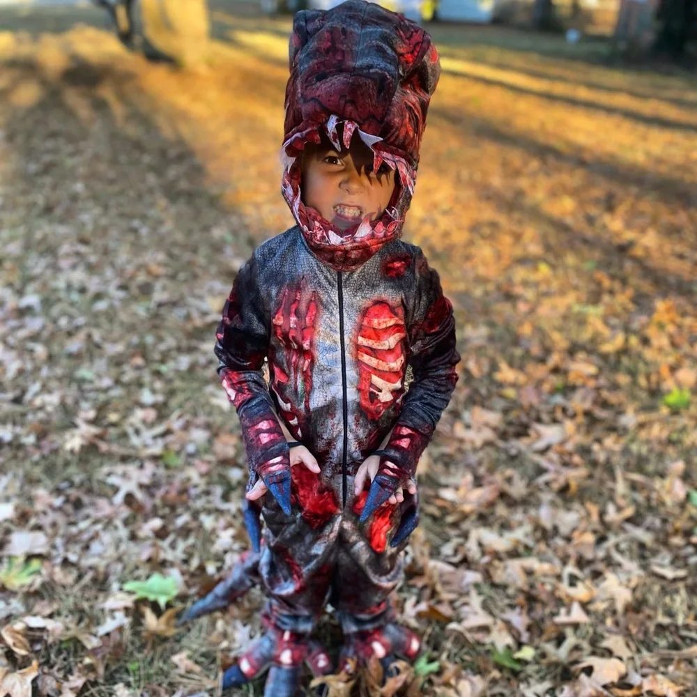 Kids Zombie Dinosaur Costume size 5/6